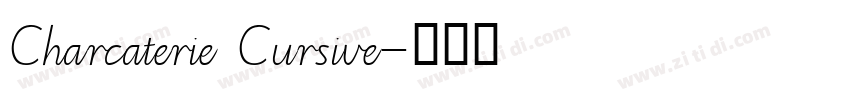 Charcaterie Cursive字体转换